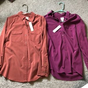 Two Chico’s button down blouses